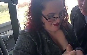 Wife shares cock and cum in car with cuckold