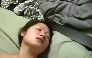 Asian little cunt gets creampied