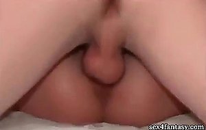 Amateur getting rammed and jizzed