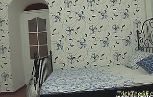 Petite euro restrained and pussyfucked