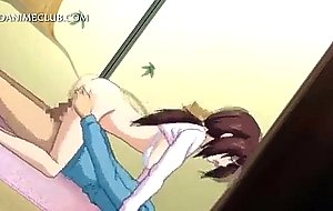 Teenage shy anime girl gets big cock deep in her snatch