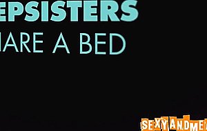 Stepsisters share a bed p4 