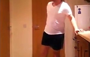 British guy camp sneezing in sissy sandals sub