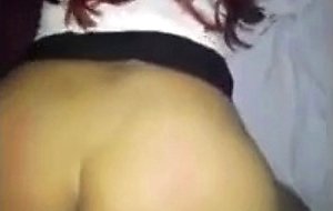 Plump redhead pounded like an animal