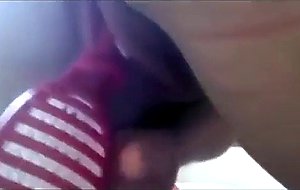 Brazilian midget girl masturbates with a hairbrush
