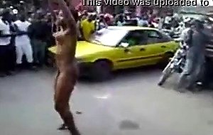 Public nude dance
