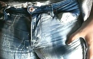 Men in tight jeans and shorts lycra spandex shiny