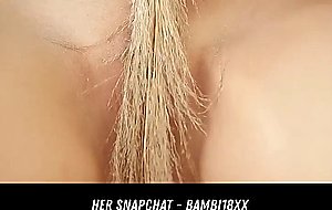 Petitie Blondie naked Tease HER SNAPCHAT BAMBI18XX