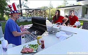 Banging my dads new wife and her daughter while he barbecues burgers! – nude girls
