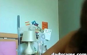 Sexy beautiful teen fingering on webcam