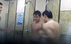 Chinese boys shower