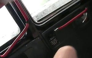 Hot ass blonde fucked and fisted in taxi