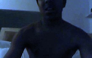 Black young man jerking off