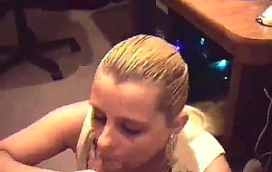 Blond milf point of view head