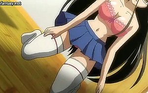 Stunning hentai girl doing felatio