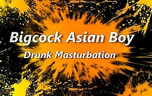 Drunk bigcock boy masturbation