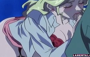 Blonde hentai babe gets fucked