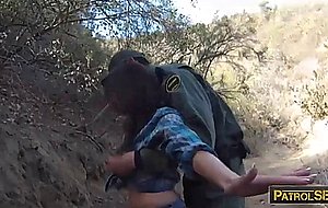 Mexican border patrol agent fucked babe