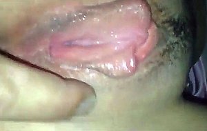 Having some fun with a honey wet puss
