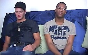 Video of black straight young men masturbating and