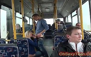Very sweet blonde fucked on a bus