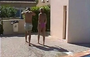 Hot blonde teen assfucked on vacation  
