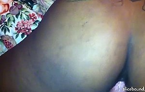 Fucking a sweet black girl from behind  