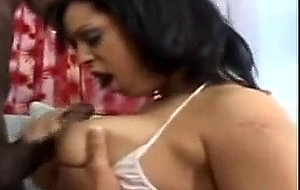 Jazmine licks cock and gets fucked