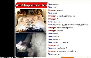 Omegle chubby mexican girl with big tits masturbat  