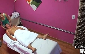 Nice erotic massage from asian babe
