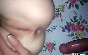 Anal fucking and pussy squirting with teen girlfriend