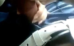 Indian couple in car gets dirty  