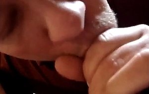 Begging to swallow cum swallows huge thick load