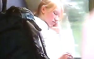 Jerking For A Teen In Train-Smile