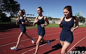 Turning the new girl in the track racing team into a honey lesbian – nude girls