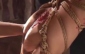 Jap slave koharu got whipped to cry after hot-wax  