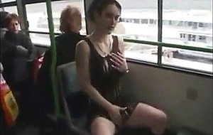 Flashing and fingering on public bus