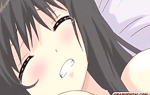 Bondage anime coed poking from behind and creampie