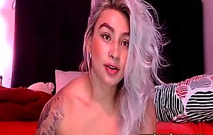 Hot Busty Blonde In Her Elegance But Naughty Live Show