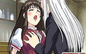 Japanese anime schoolgirl with bigboobs wet pussy pokin