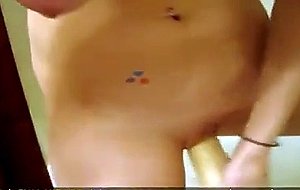Huge Tits On Amateur Fucking Her Dildo