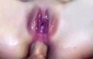 Anal cowgirl and creampie