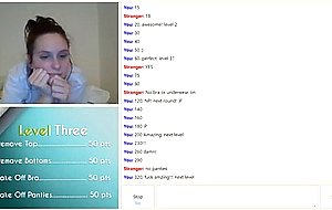 Omegle teen plays game  