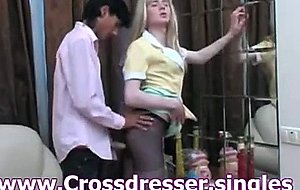 Naked crossdresser