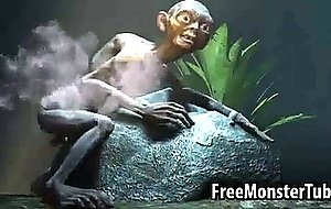 Foxy 3d babe gets fucked in the woods by gollum