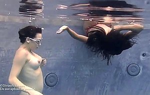 Girls underwater  