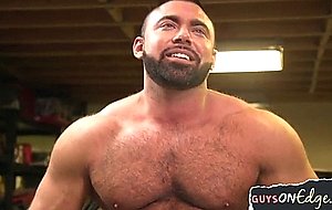Hunky hairy muscular bear dominated  