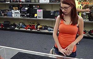 Huge tits slut in glasses gets fucked with pawnkeeper