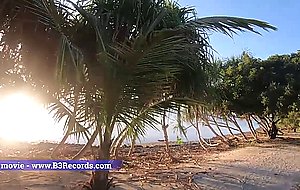 Cowboy hat quickie blowjob in the beach shore