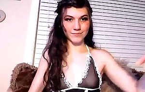 Sexy schoolgirl teen solo webcam